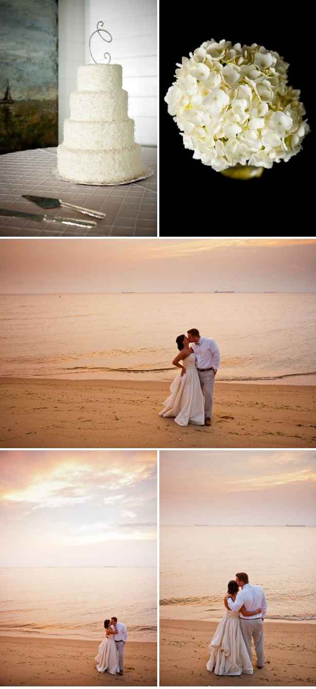 Matrimonio in spiaggia bianco, giallo e blu