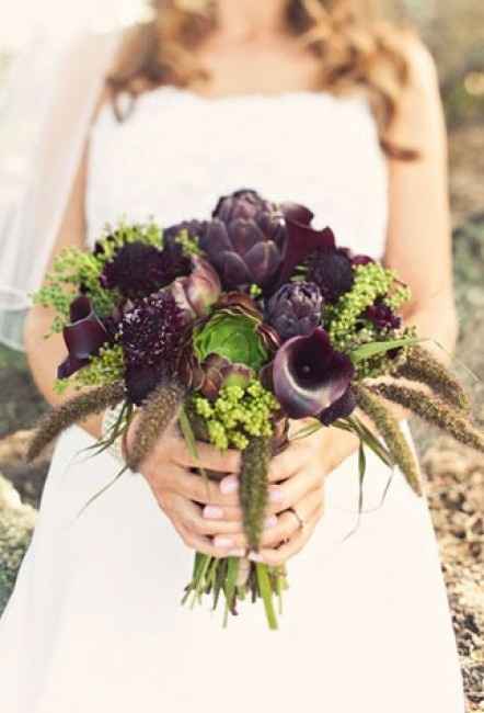 Bouquet sposa carciofi