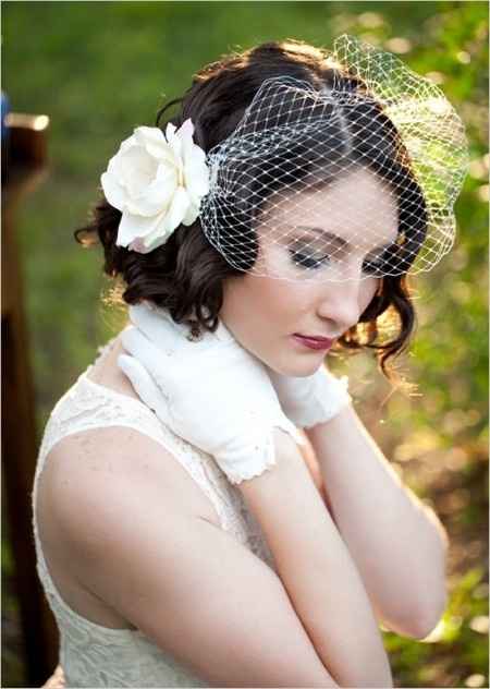 Acconciatura sposa capelli corti