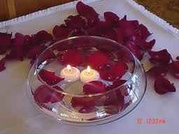 Candele galleggianti matrimonio