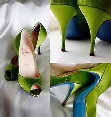 Scarpe sposa verdi