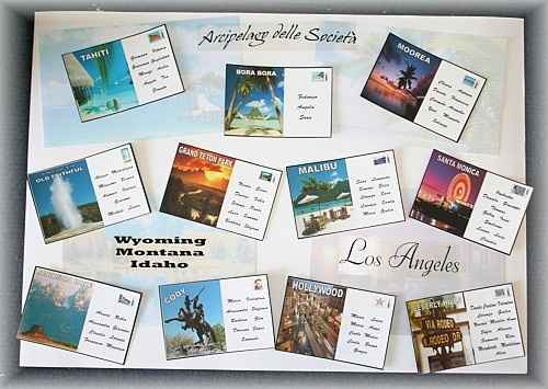 Tableau matrimonio viaggio