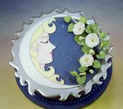 Torta nuziale sole luna