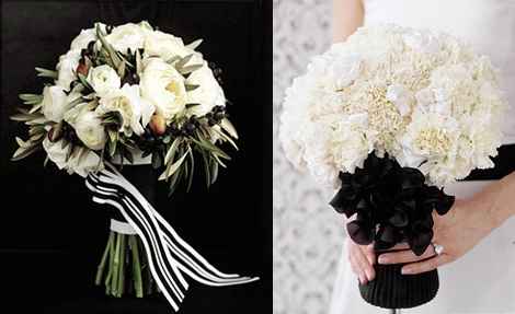 Bouquet bianco e nero