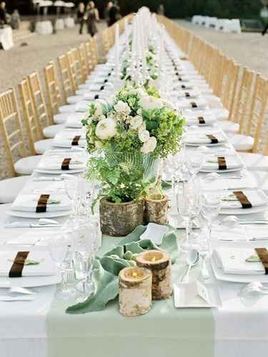 Matrimonio bianco e verde
