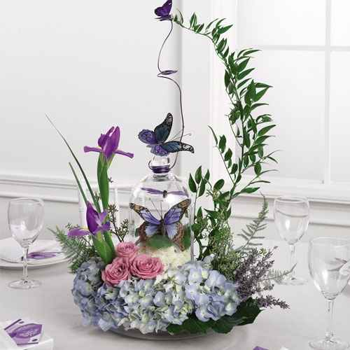 Tableau nozze fiori farfalle
