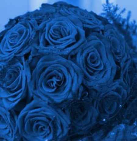 Bouquet sposa blu
