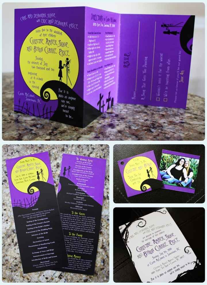 Matrimonio con tema Tim Burton