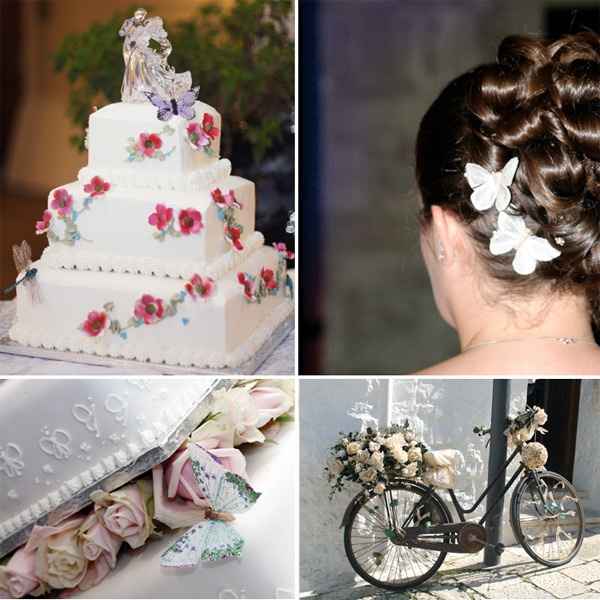 Matrimonio fiori farfalle