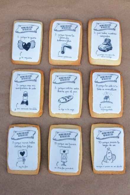 Biscotti amorosi per anniversario di matrimonio