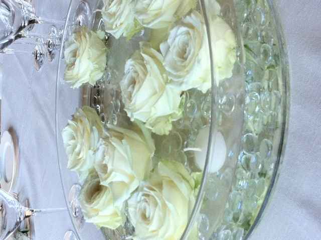Centrotavola matrimonio in vetro