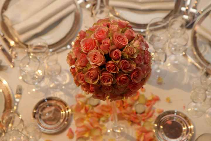 Centrotavola matrimonio in vetro