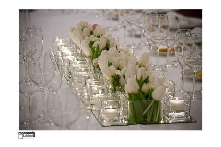 Centrotavola matrimonio in vetro