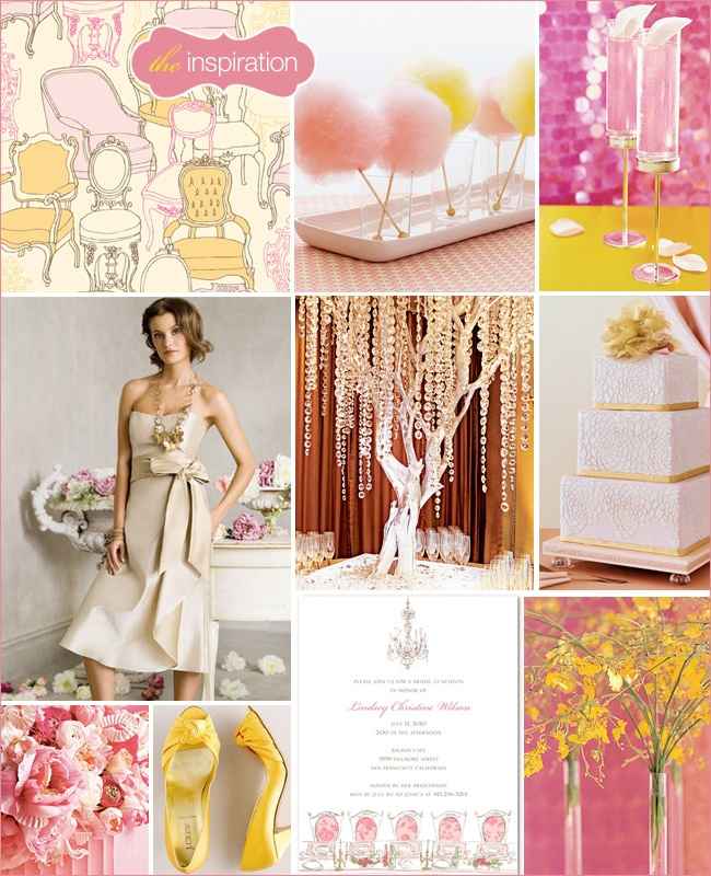 Matrimonio rosa giallo