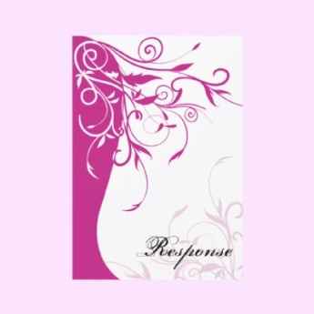 Partecipazioni nozze fucsia