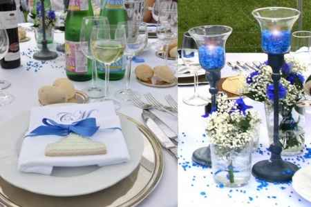 Decorazioni matrimonio blu