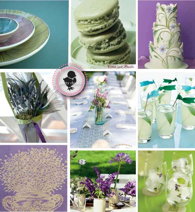 Matrimonio lilla verde