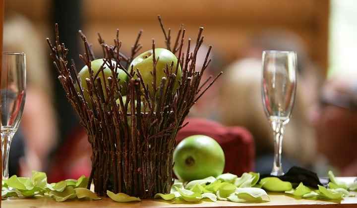 Centrotavola mele per matrimonio