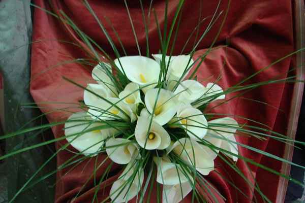 Bouquet da sposa calle bianche