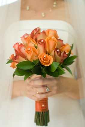 Bouquet sposa arancione