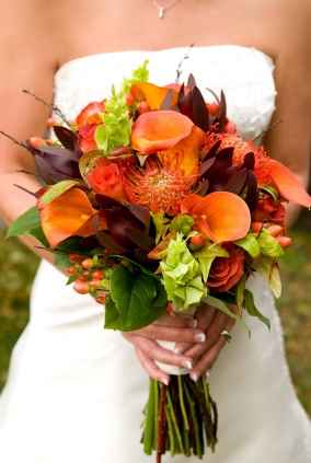Bouquet sposa arancione