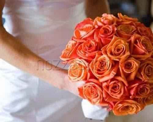 Bouquet sposa arancione