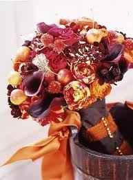 Bouquet sposa arancione
