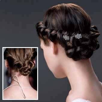 Acconciatura sposa trecce