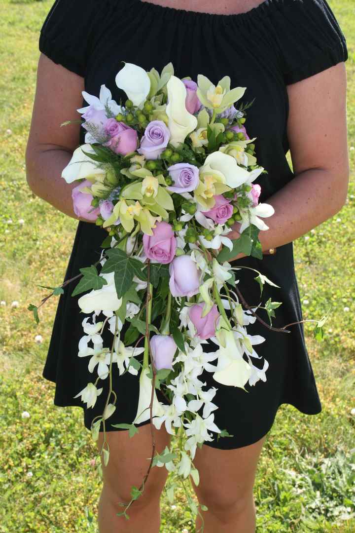 Bouquet sposa rose orchidee
