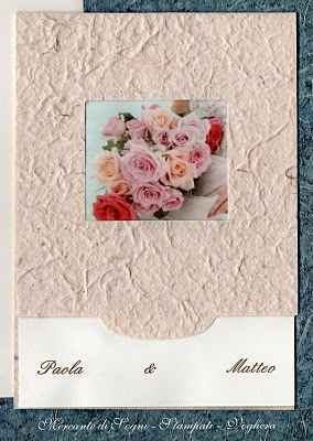 Partecipazioni di nozze con rose