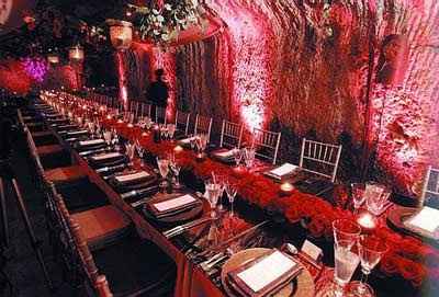 Allestimento matrimonio fuoco