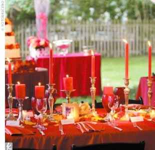 Allestimento nozze fuoco
