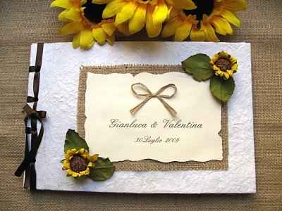 Guestbook matrimonio girasole