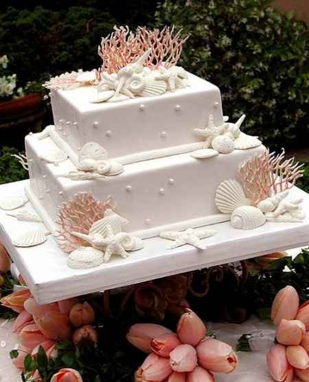 Torta nuziale matrimonio mare