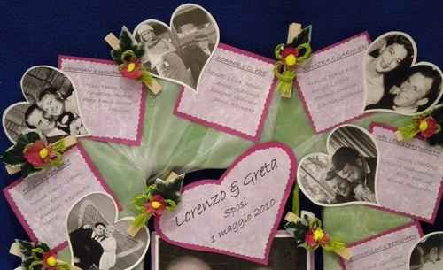 Tableau nozze coppie famose con cuori