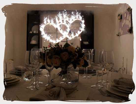 Cuori luminosi sposi