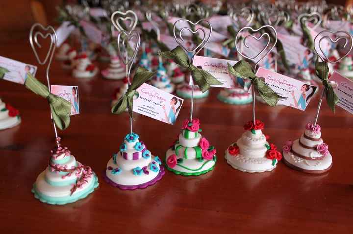 Wedding cake fimo segnaposto