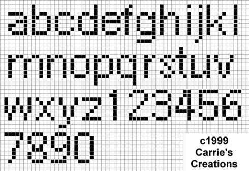 Modelli lettere punto croce