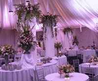 Allestimento tavoli matrimonio glicine