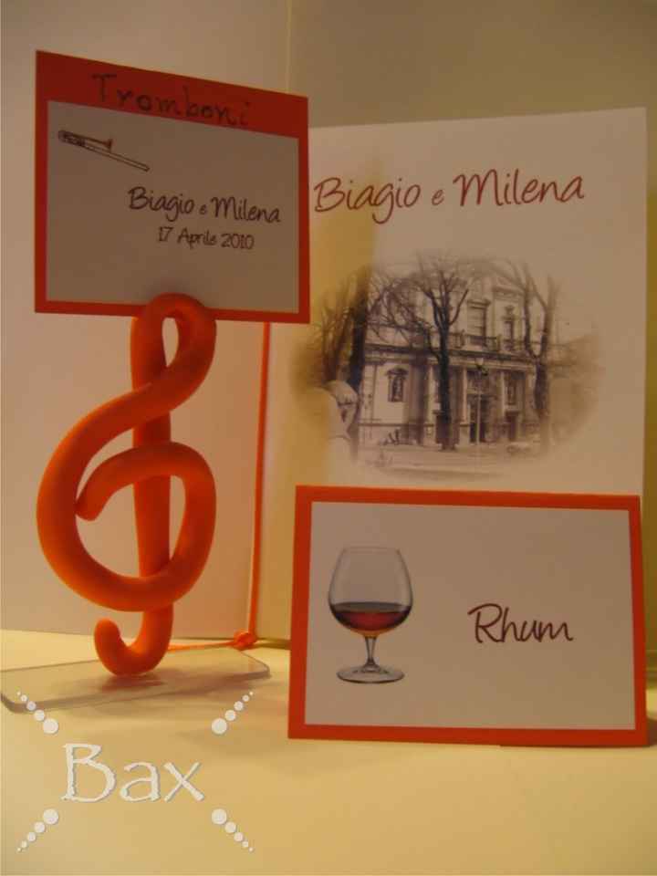 Segnaposto note musicali