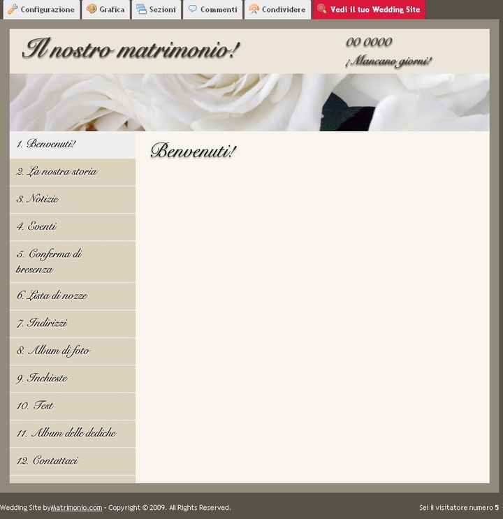 Il mio Wedding Site