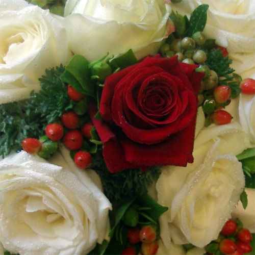 Bouquet da sposa con rose 