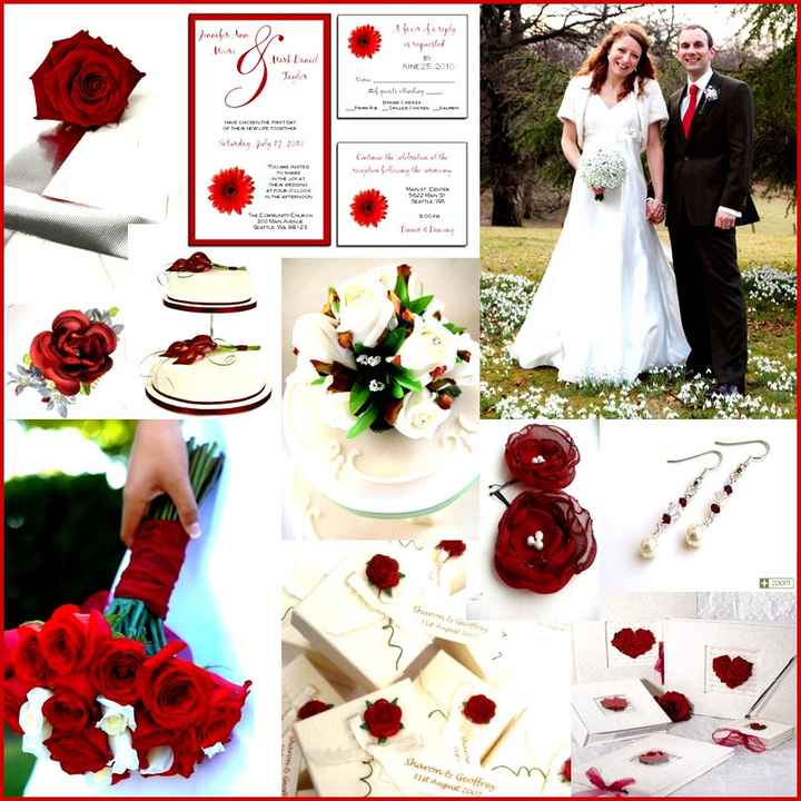 Matrimonio bianco e rosso idee