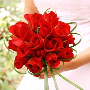 Bouquet sposa rose rosse