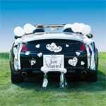 Just married decorazioni matrimonio macchina