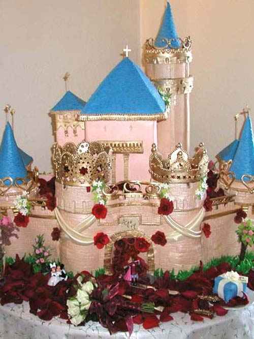 Torta nuziale castello