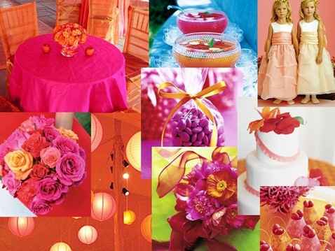 Idee matrimonio arancione rosa