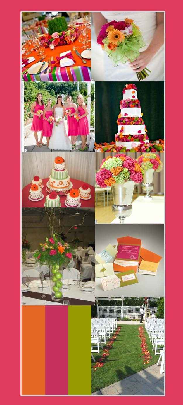 Idee matrimonio arancione rosa
