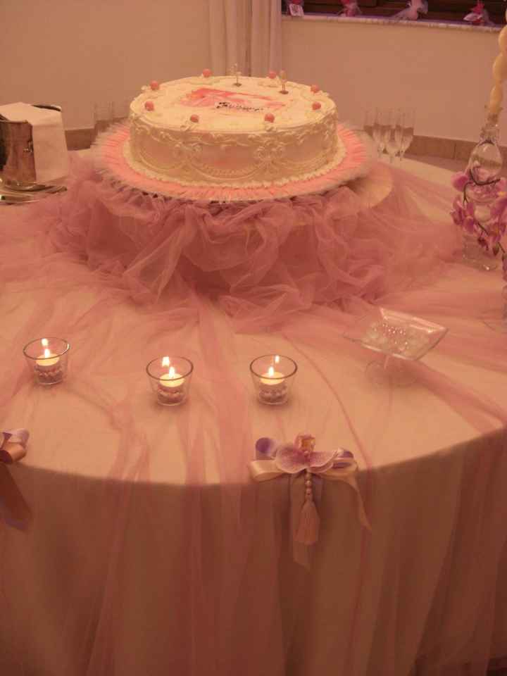 Tavolo torta matrimonio