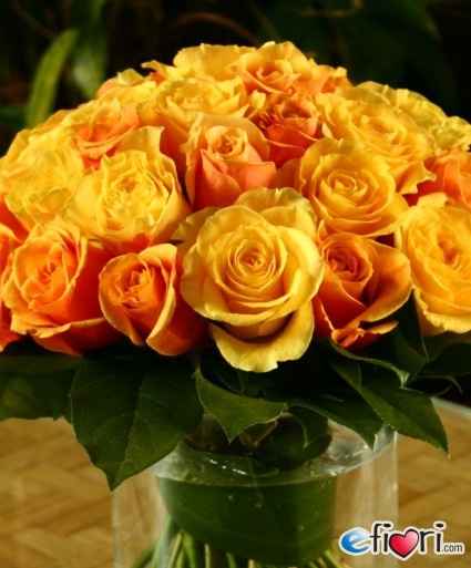 Bouquet sposa arancione